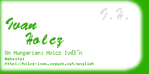 ivan holcz business card